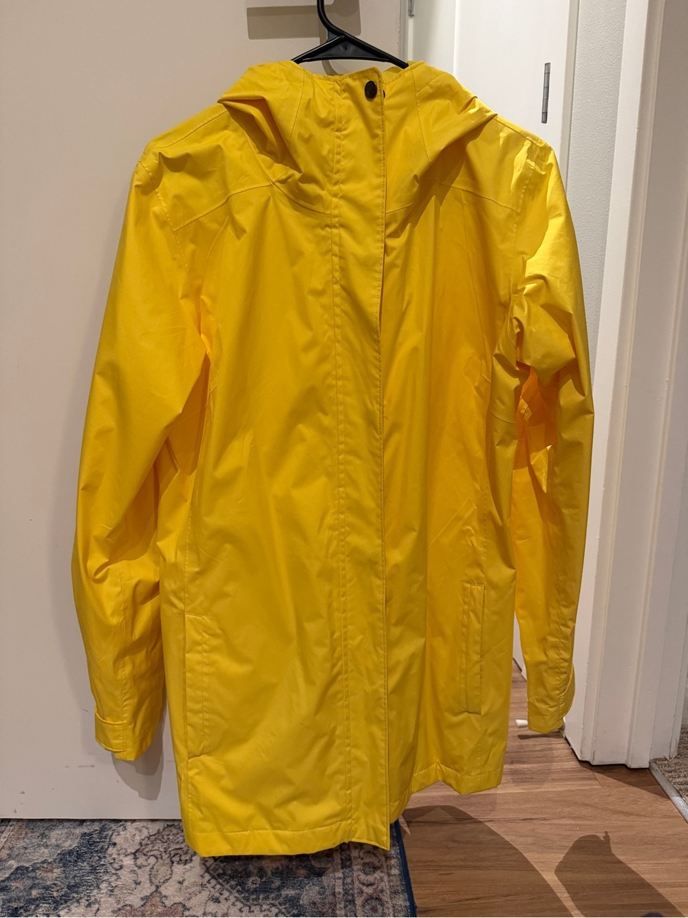 Columbia Yellow Hooded Rain Jacket